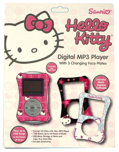 (未使用･未開封品)　Hello Kitty MP3 player - hello kitty head by Sakar 7z28pnb Hello Kitty 2009 Basic MP3 Player White Vintage Collectible